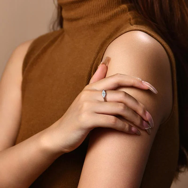 Hailey Playa Thin Ring | White Gold