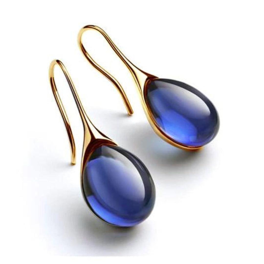Aretes colgantes chic con cristal