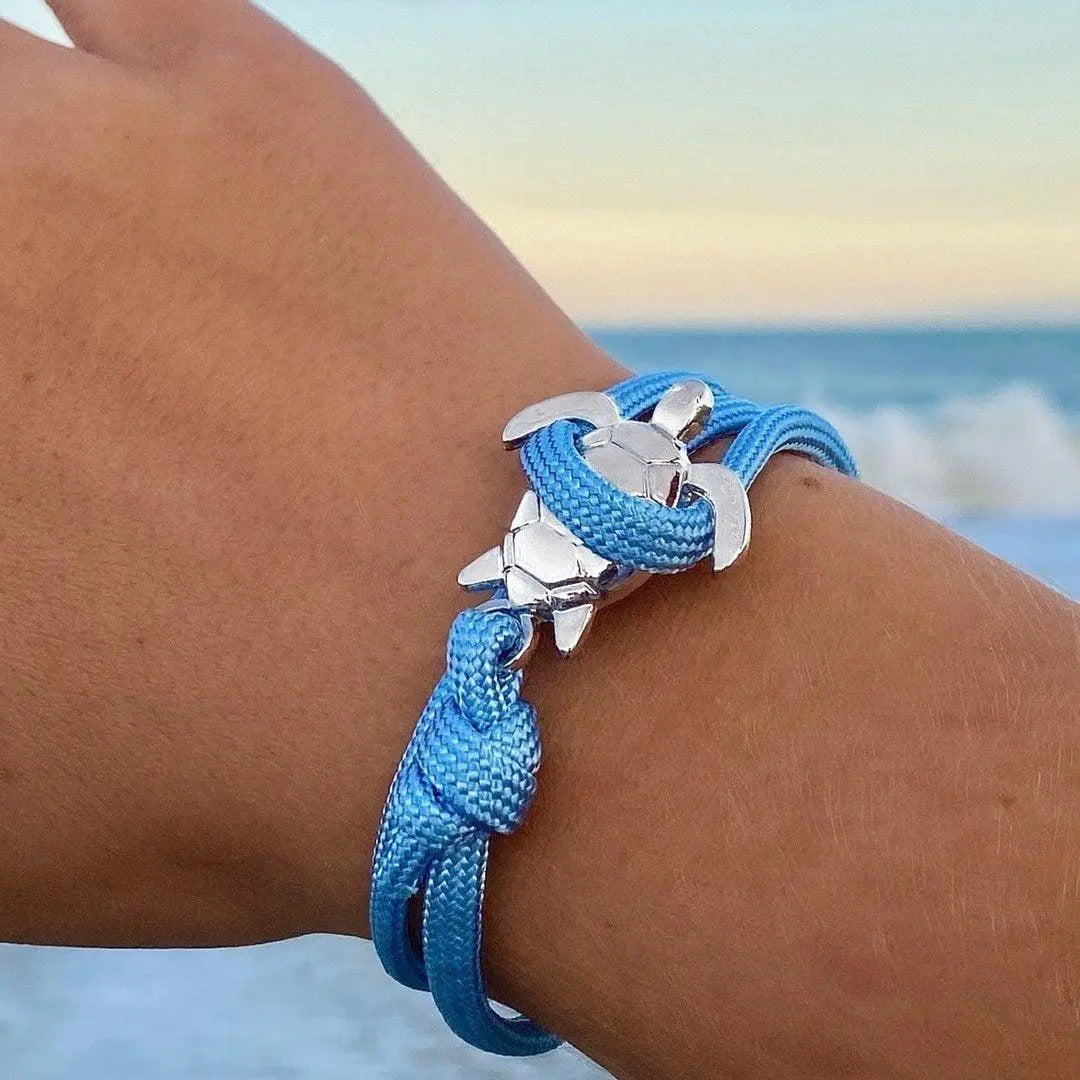 Bracciale fatto a mano con tartaruga marina