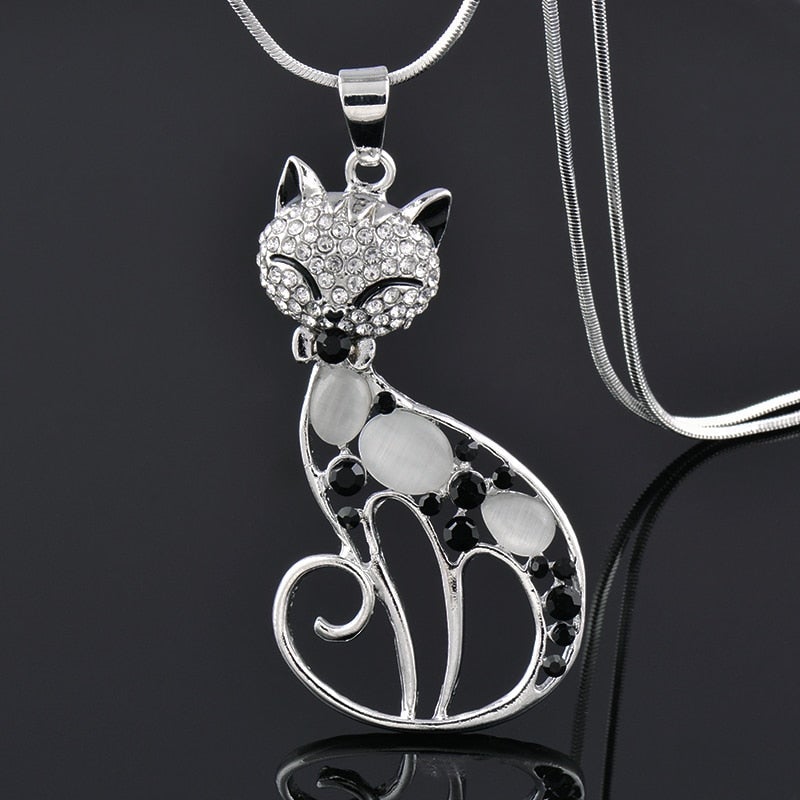 Collar Cats of Love en plata esterlina