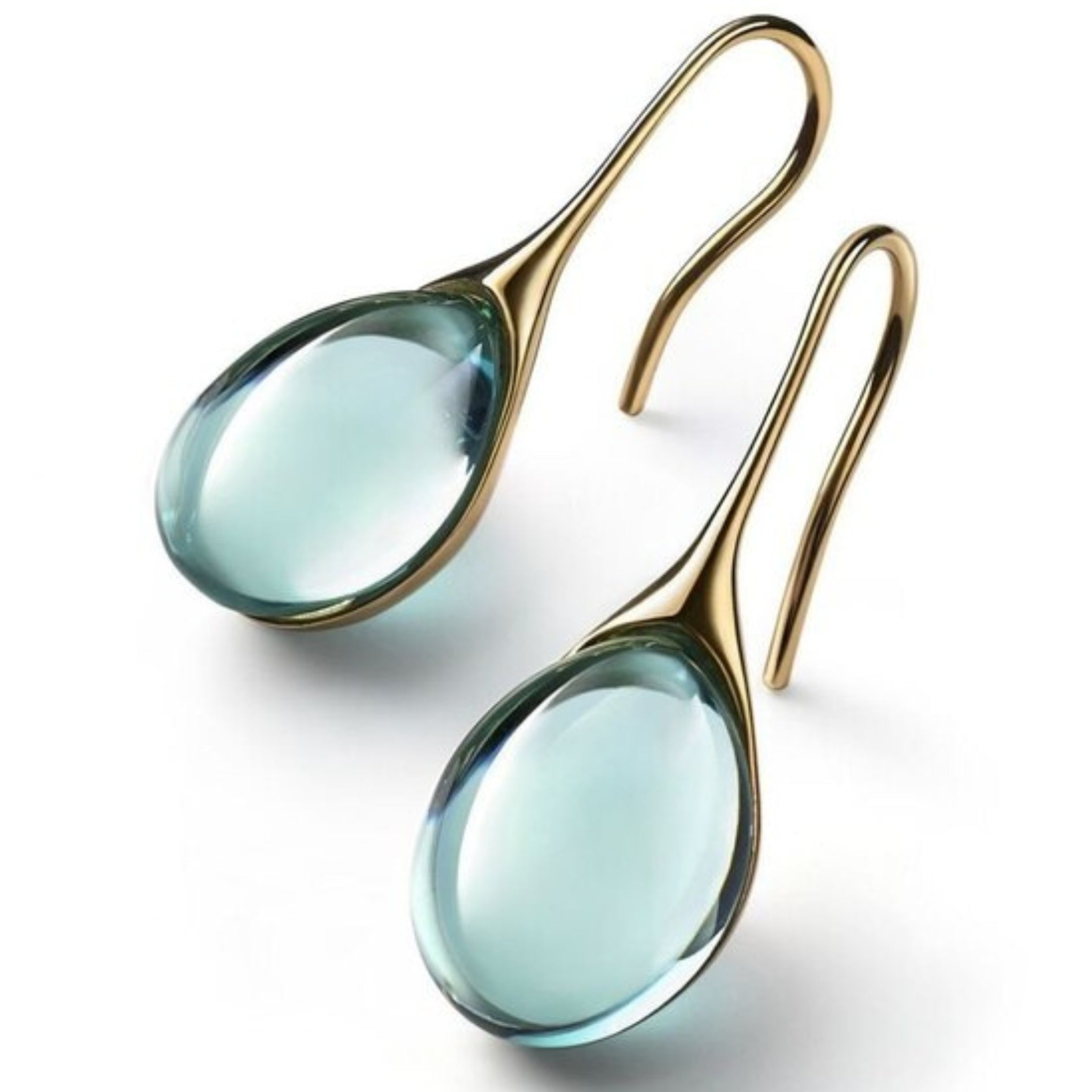 Aretes colgantes chic con cristal