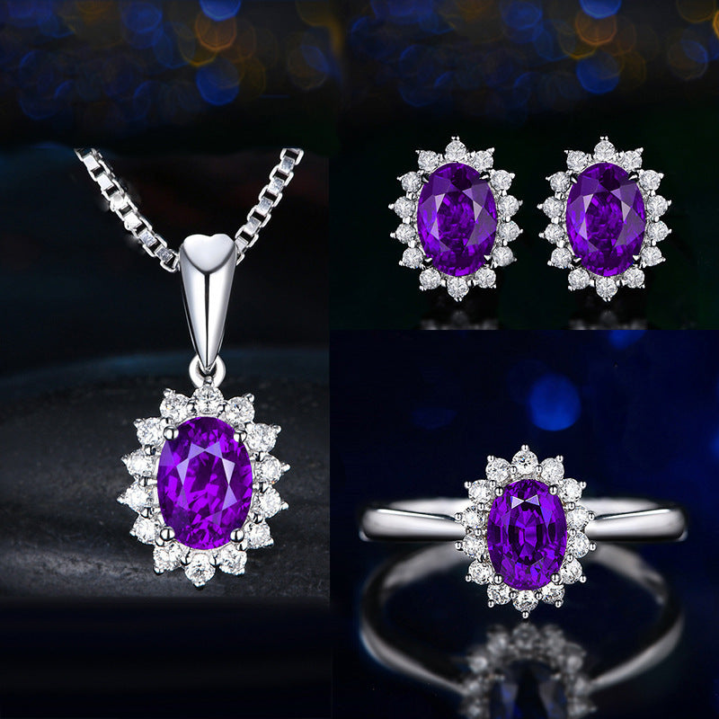 Sophia Fleurane Red Set | White Gold