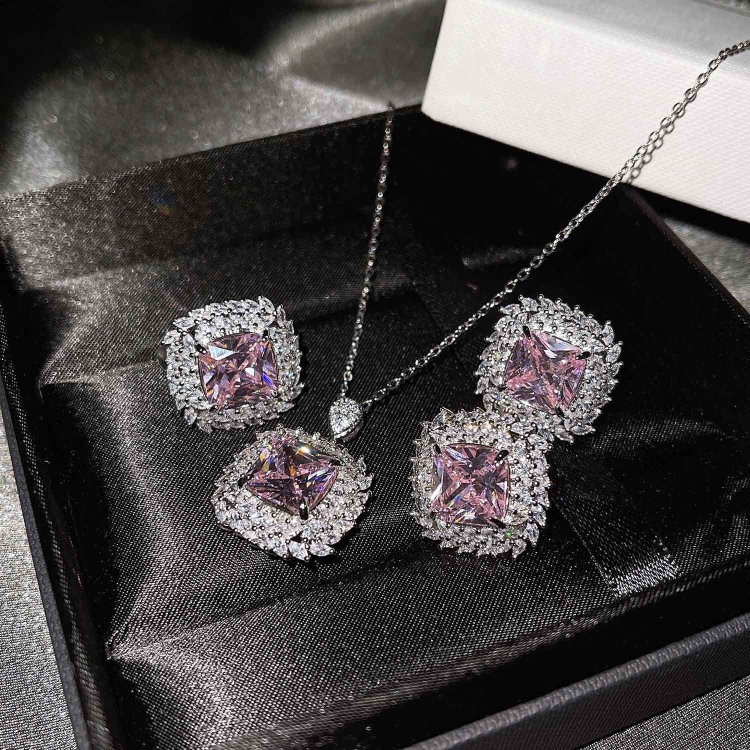 Caelith Verdane Yellow Set | White Gold
