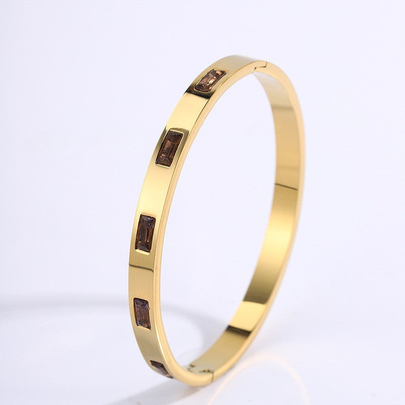Renata Scarlatti Bracelet Pink | Gold