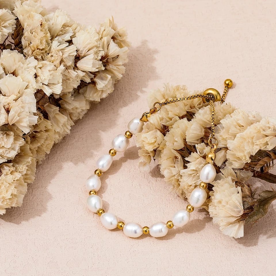 Pulsera elegante y romántica de perlas