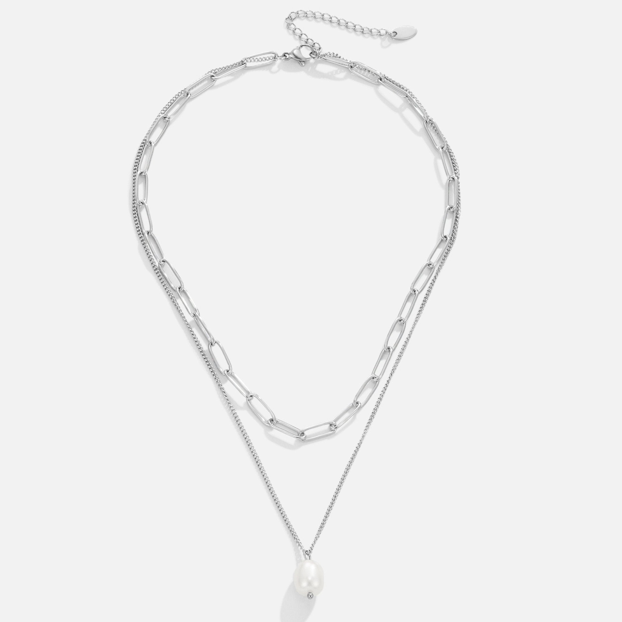 Collier élégant avec pendentif en perle pendante