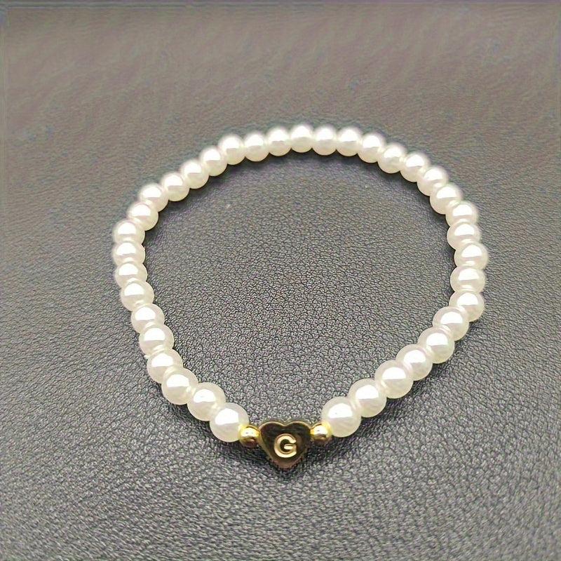 A-Z Heart Initial Bracelet
