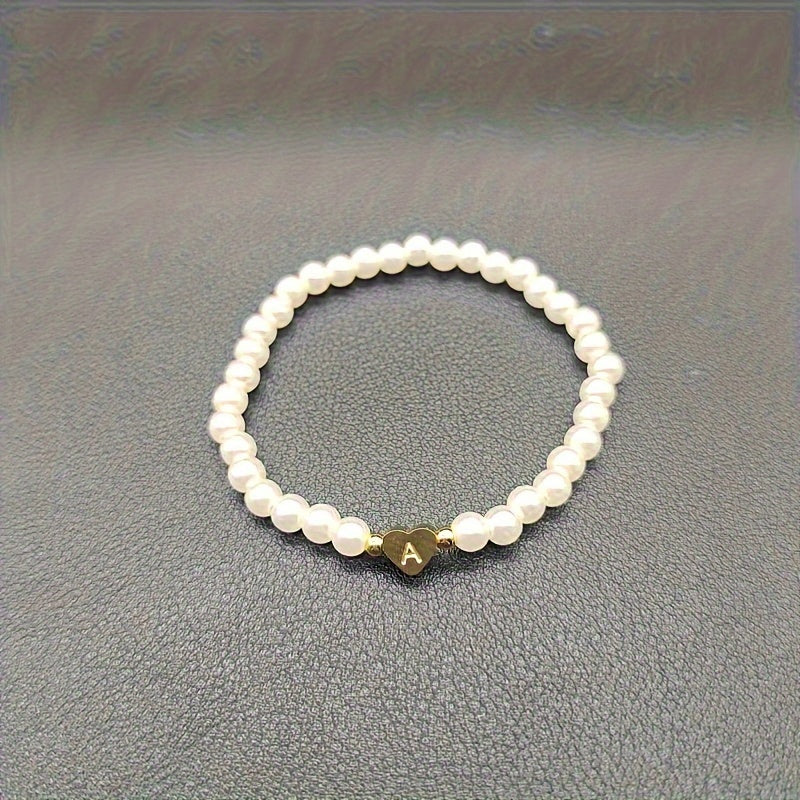 A-Z Heart Initial Bracelet