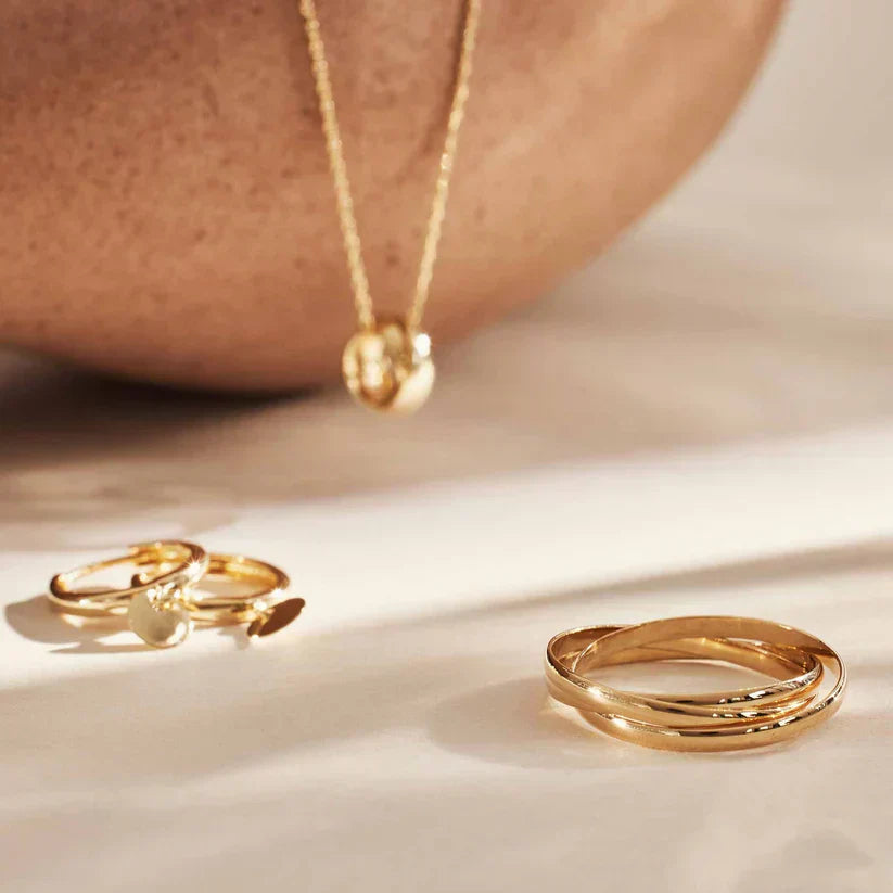 Anello dorato Léna Trielle