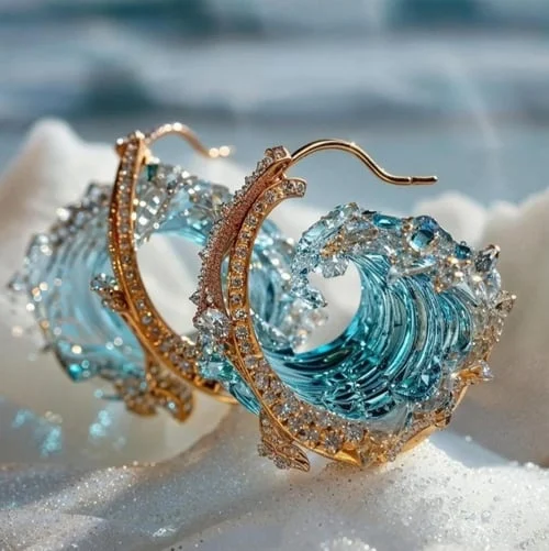 Aretes con el espíritu del océano