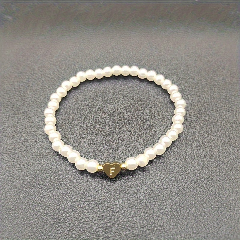A-Z Heart Initial Bracelet