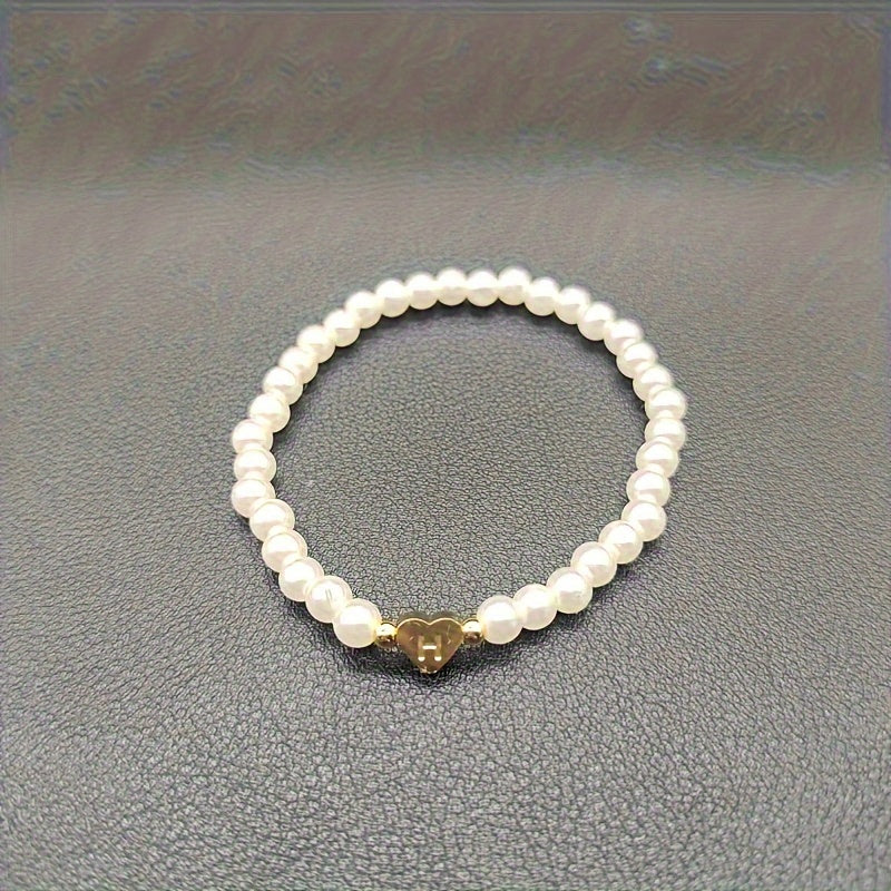 A-Z Heart Initial Bracelet