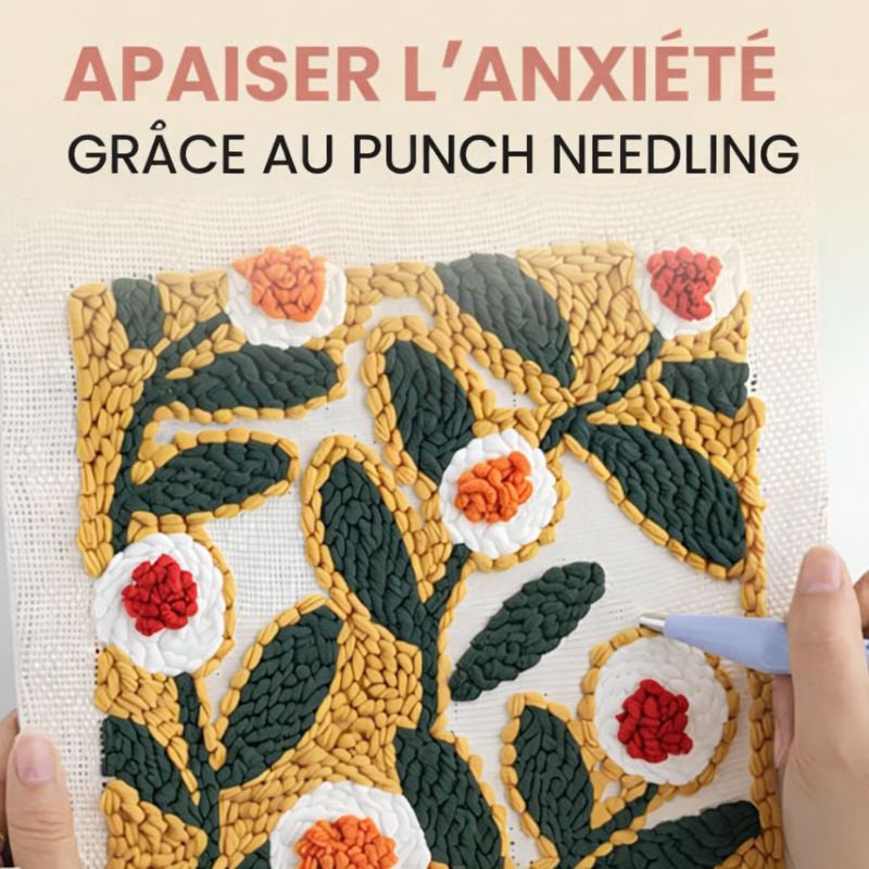 Kit de punch needle Calm Stitch avec fils