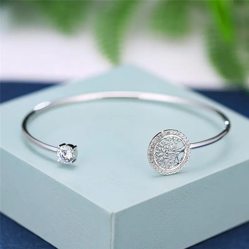 Bracciale regolabile con design Albero della Vita