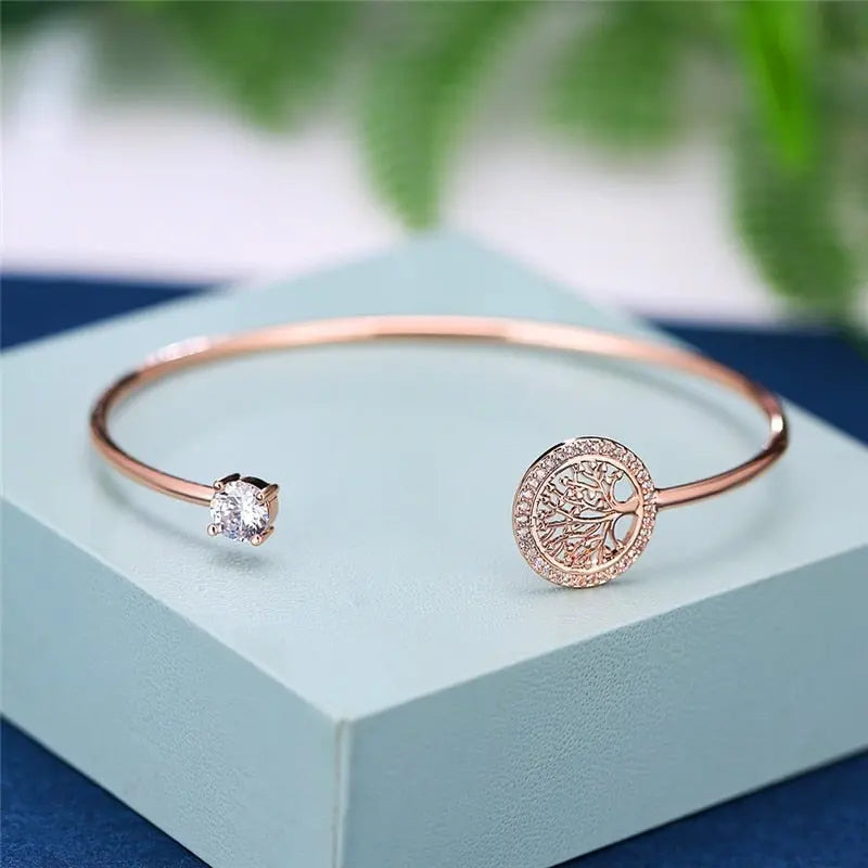 Bracciale regolabile con design Albero della Vita