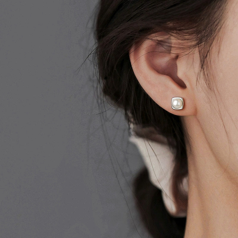Aretes con perlas de agua dulce