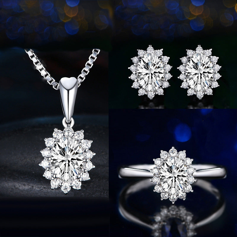 Sophia Fleurane Red Set | White Gold