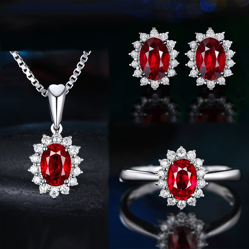 Sophia Fleurane Blue Set | White Gold