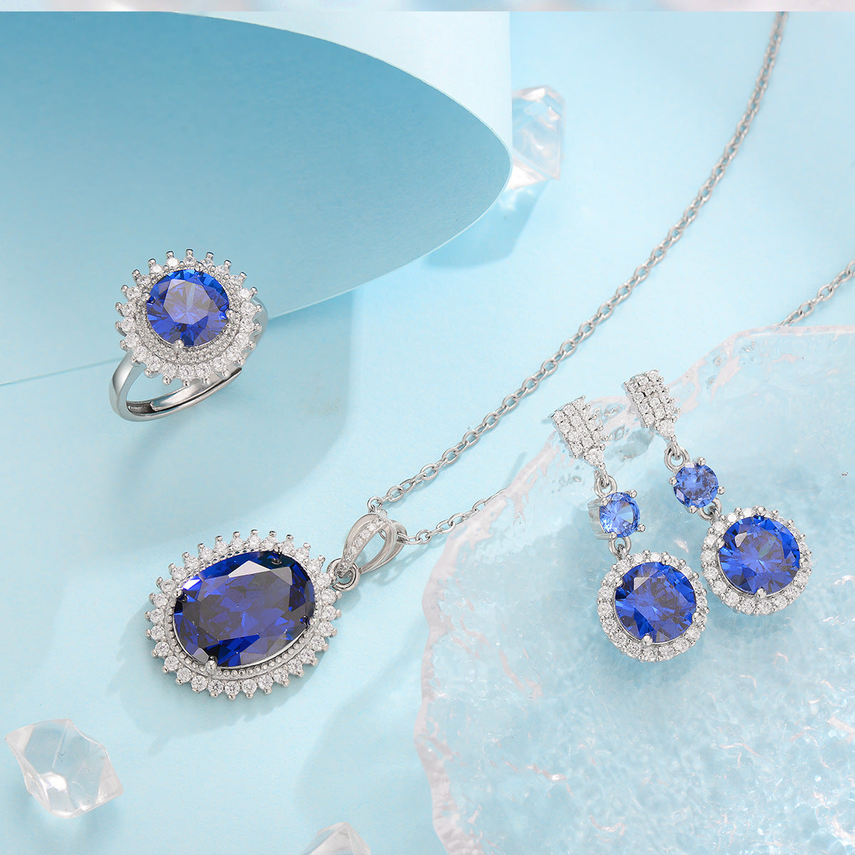 Aurielle Solwyn Pink Set | White Gold