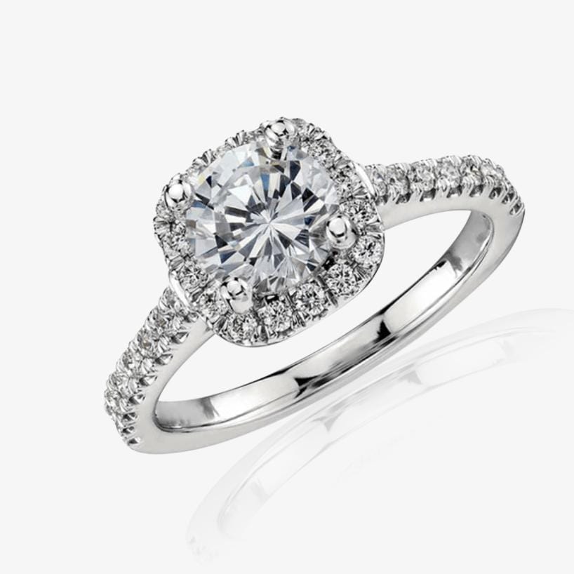 Zinnia Valeriani Ring | White Gold