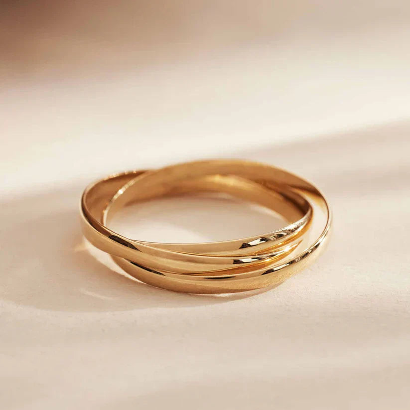 Anello dorato Léna Trielle