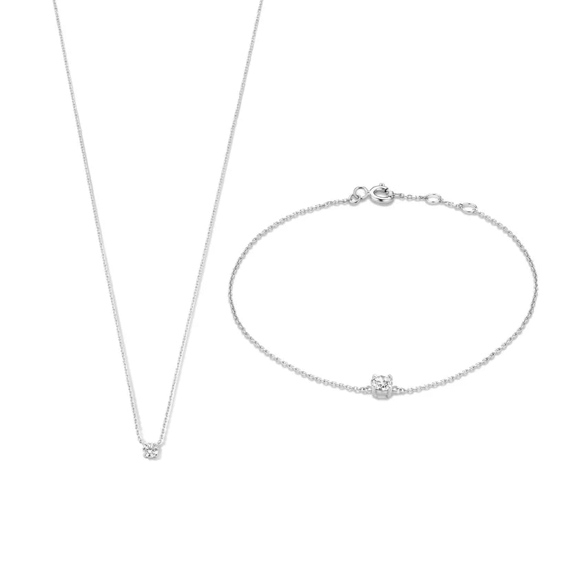Cléa Moissanite Stone Set | White Gold