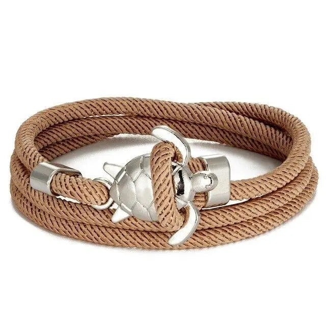 Bracciale fatto a mano con tartaruga marina