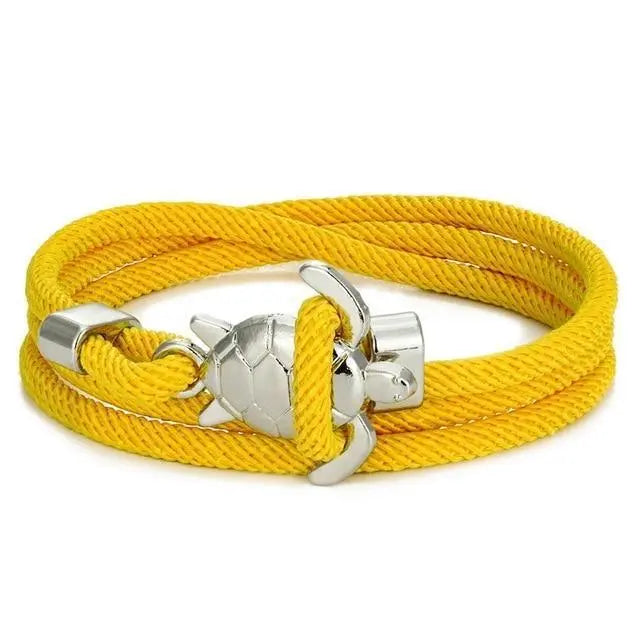 Bracciale fatto a mano con tartaruga marina