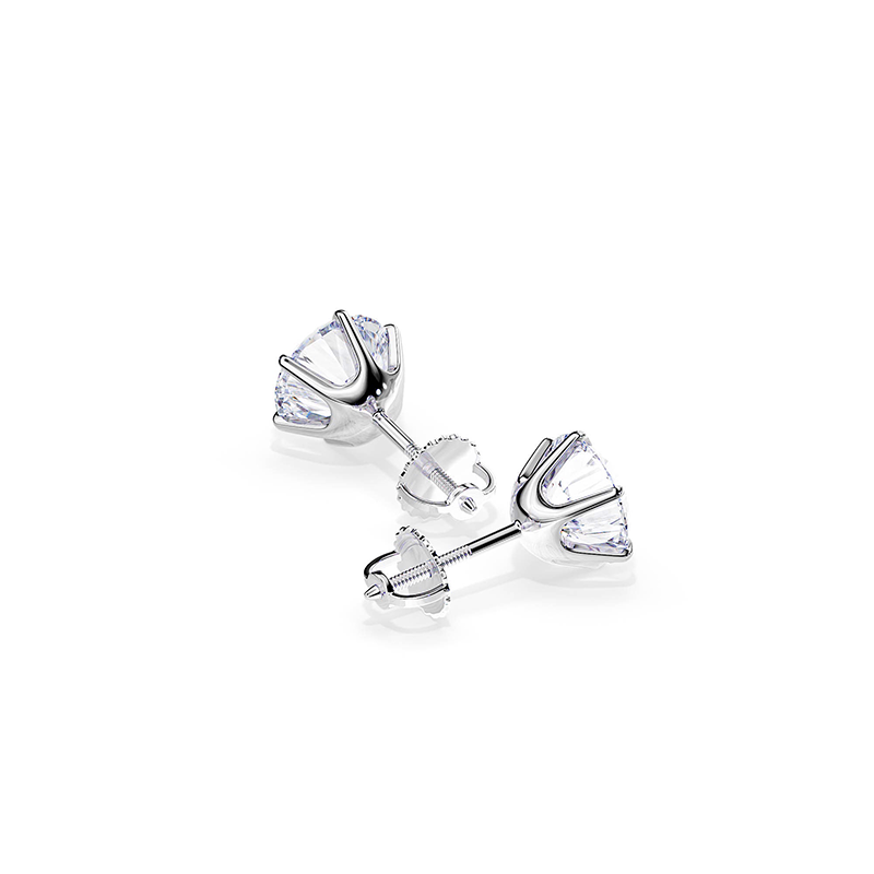 Aretes Tera chic en oro blanco