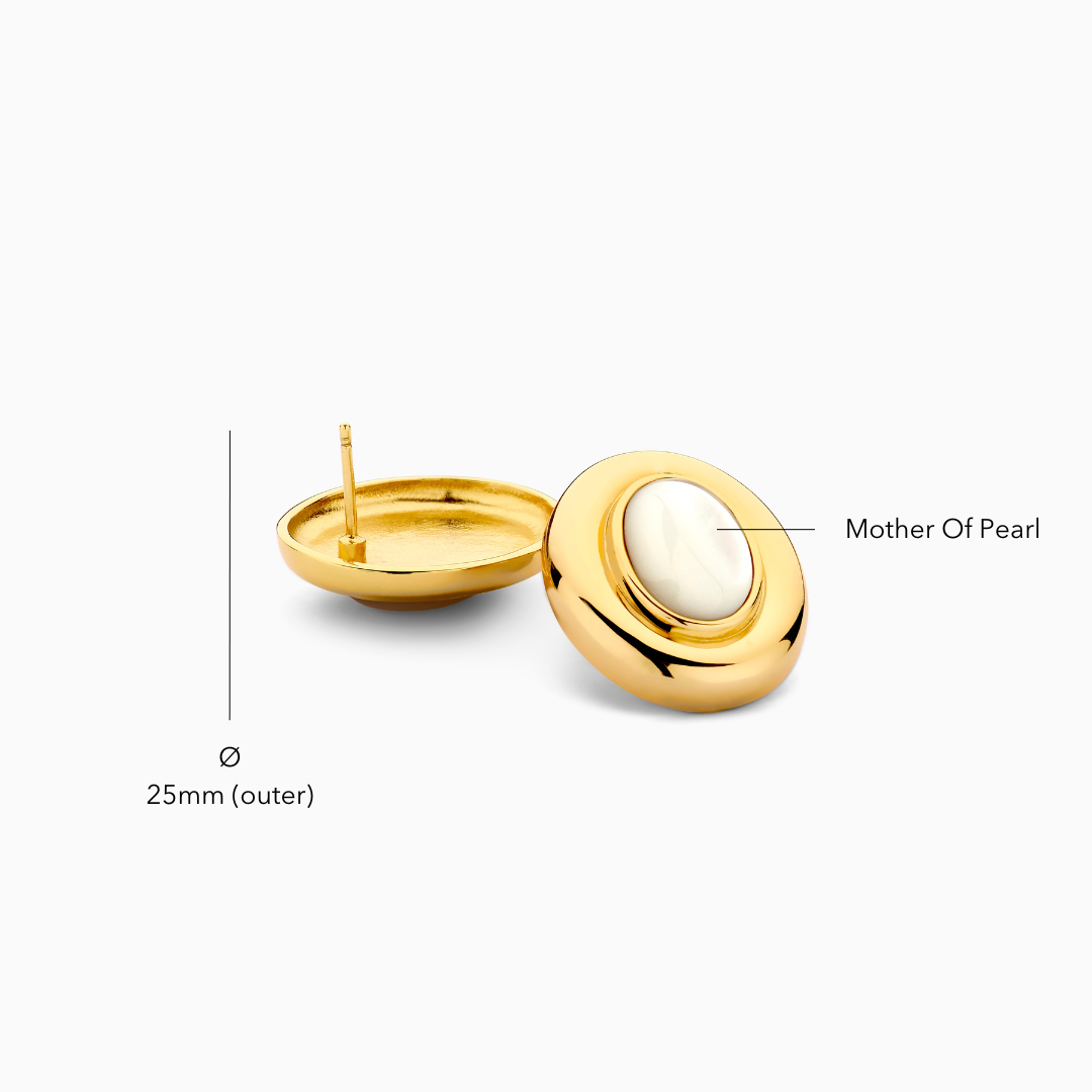 Giselle Pearl Earrings | White Gold